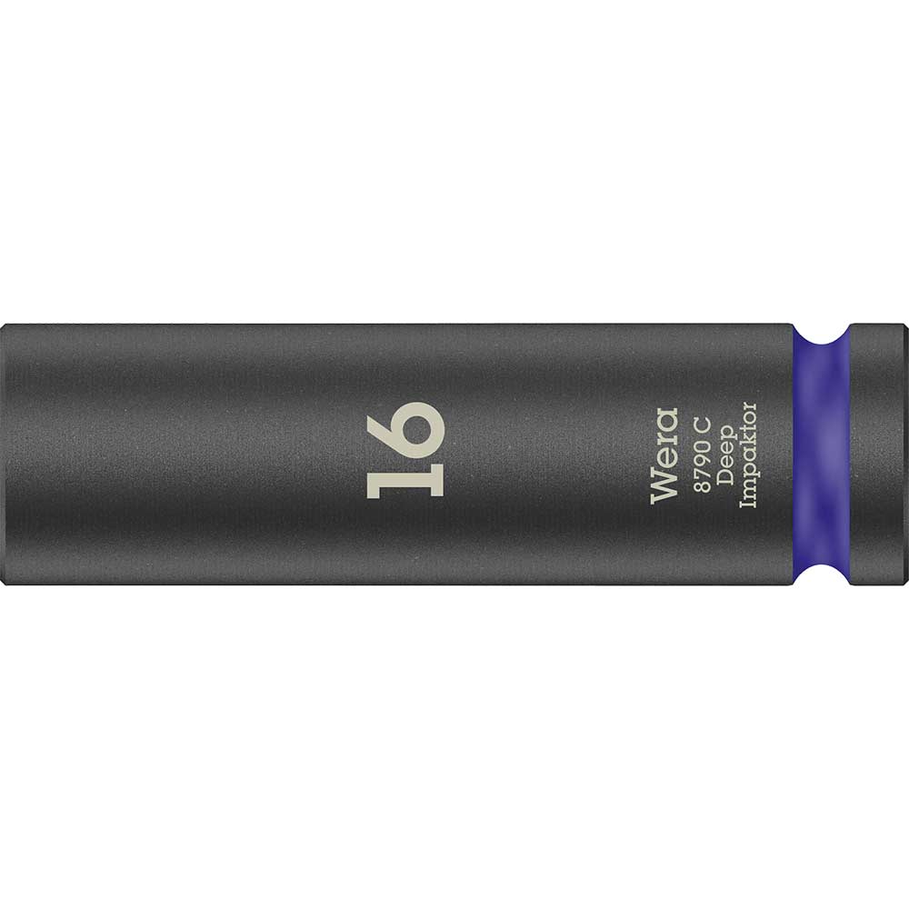 Wera 8790C Impaktor 1/2" Drive Deep Hexagon Impact Socket 1/2" 16mm