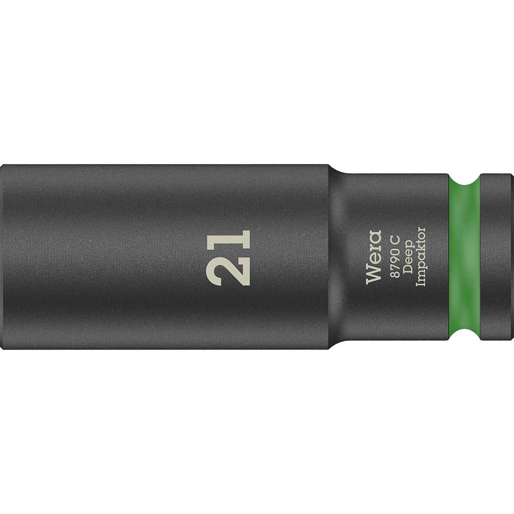 Wera 8790C Impaktor 1/2" Drive Deep Hexagon Impact Socket 1/2" 21mm
