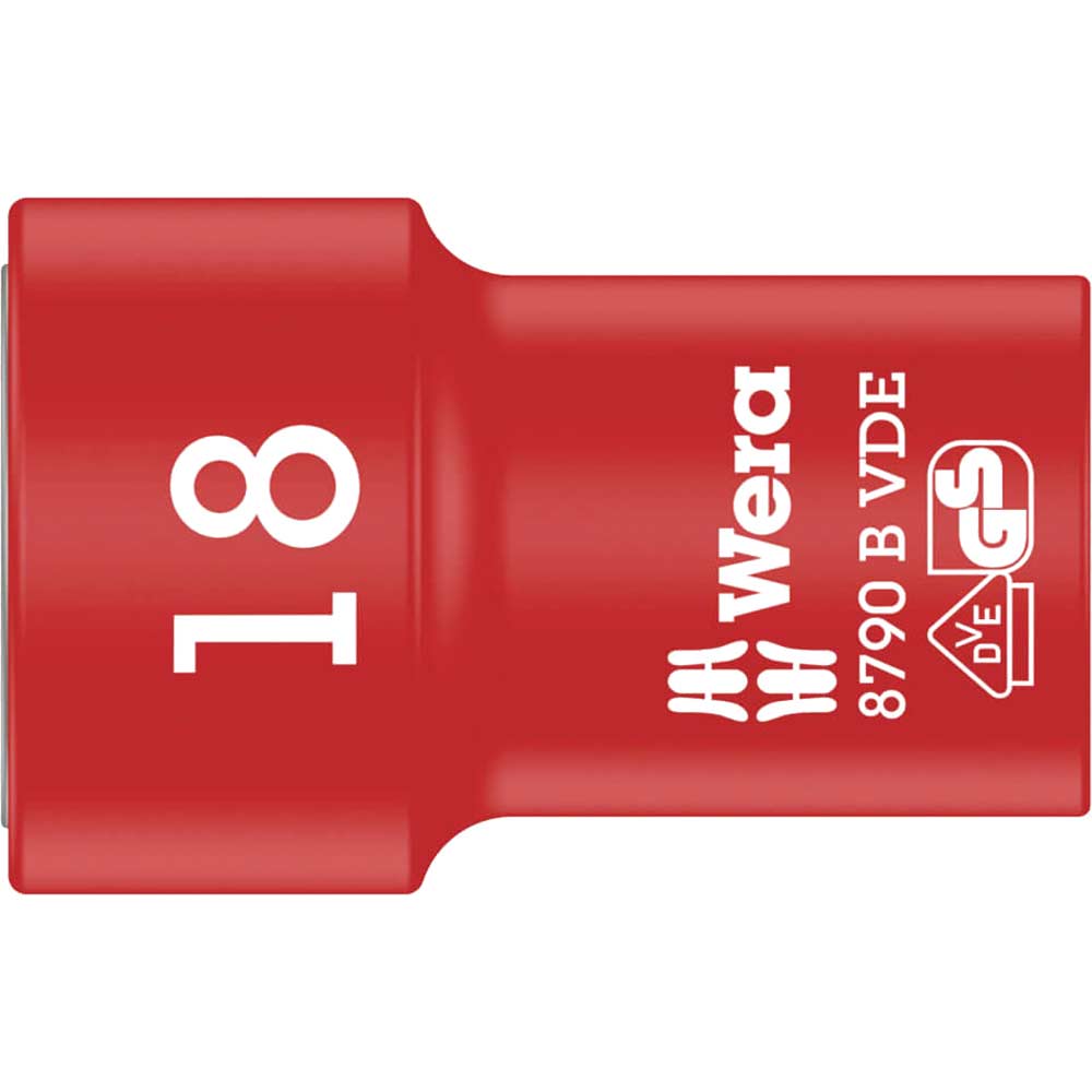 Wera 8790B Zyklop VDE 3/8" Drive Socket 3/8" 18mm