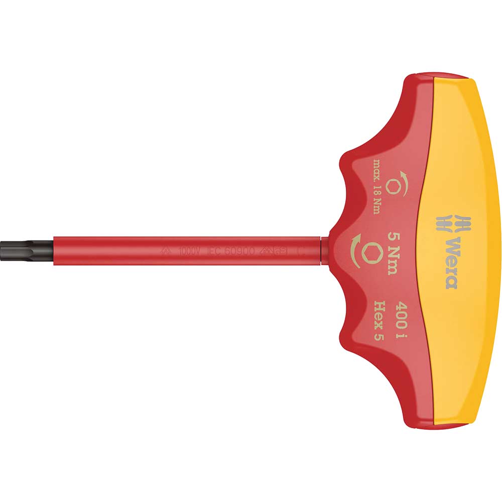Wera 400 i VDE Insulated 4mm Hex Plus Torque Indicator Screwdriver 5.0Nm