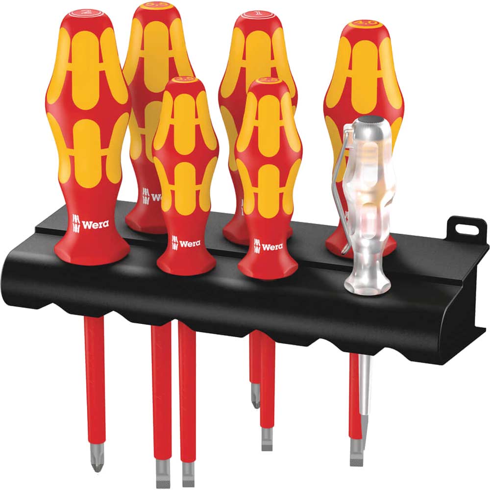 Image of Wera 7 Piece Kraftform VVD Screwdriver Set