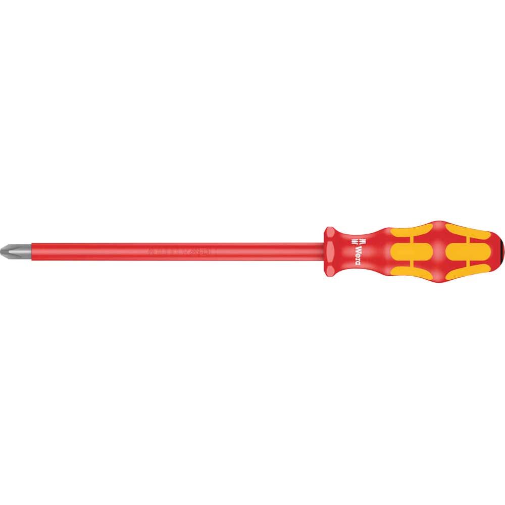 Image of Wera Kraftform 165I VDE Insulated Pozi Screwdriver PZ4 200mm