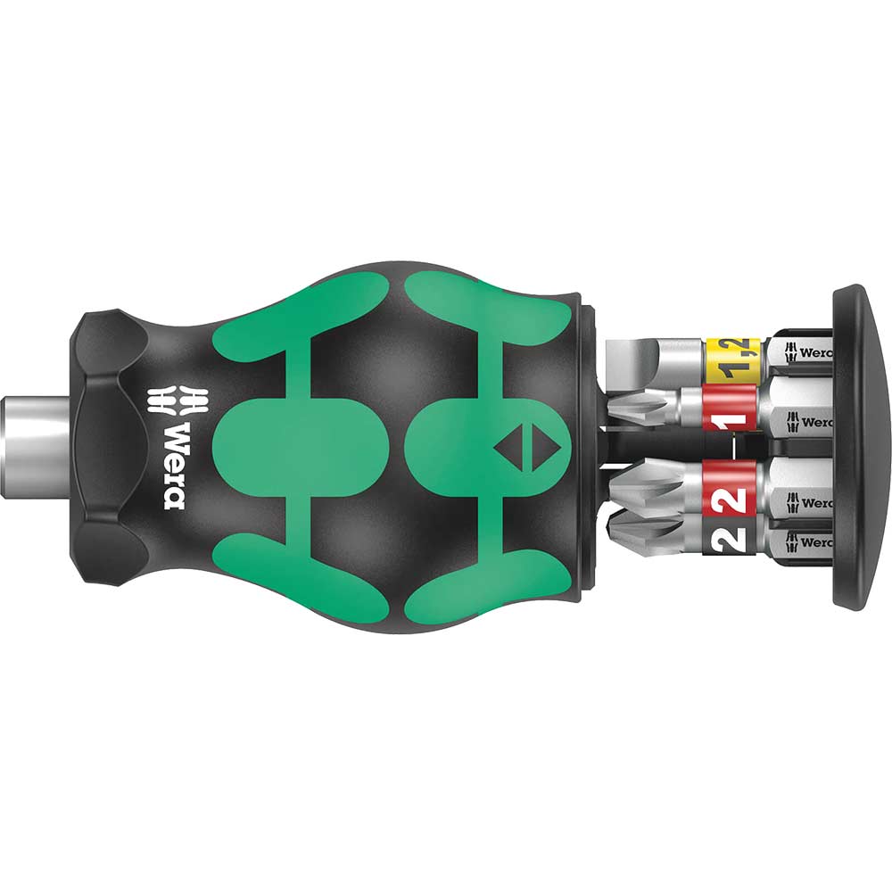 Image of Wera Kraftform Kompakt Stubby Screwdriver and 6 Piece Bit Set