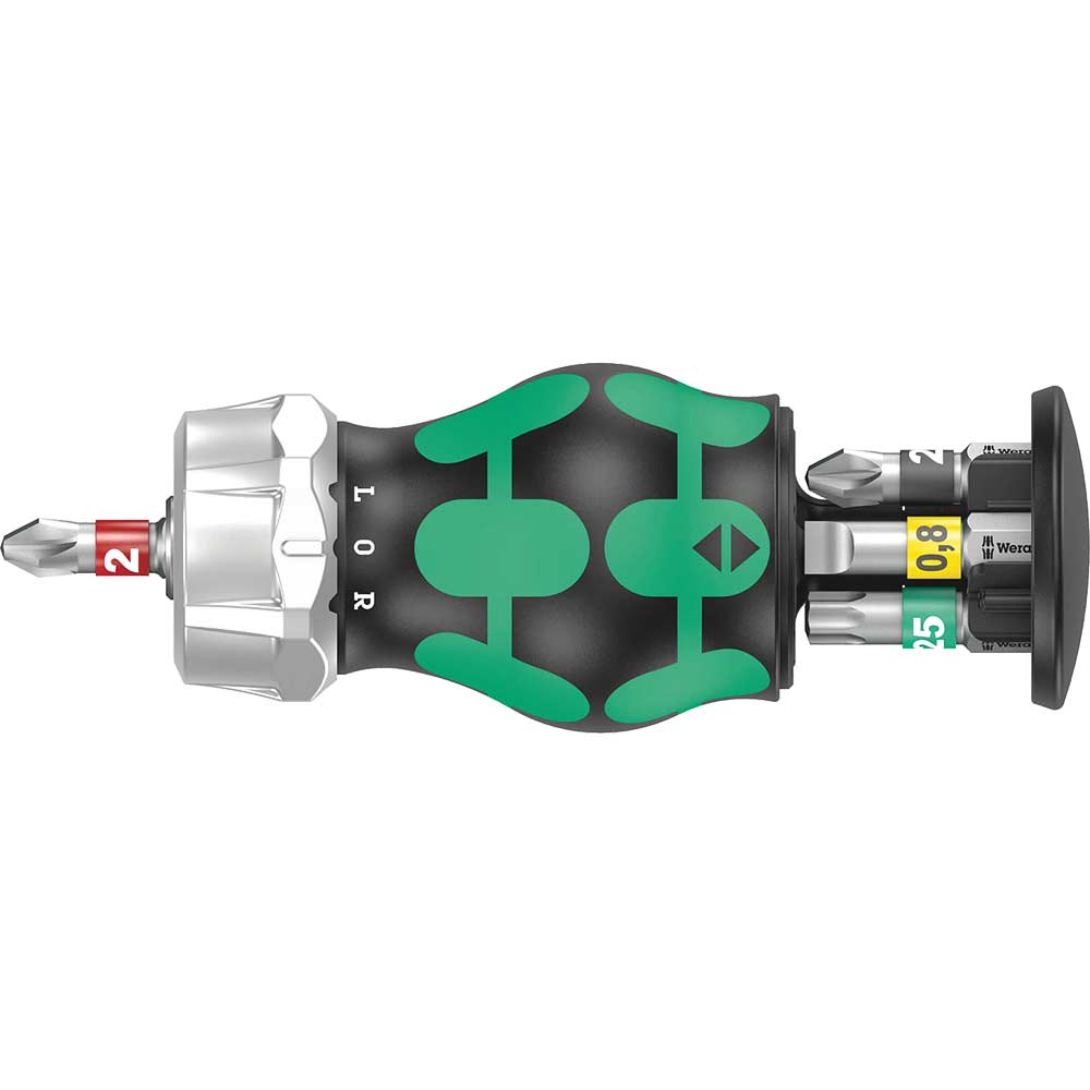Wera 6 Piece RA2 Kraftform Kompakt Stubby Screwdriver Set