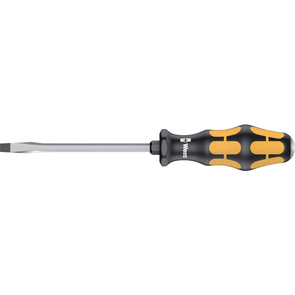 Wera Kraftform Plus Chisel Drive Flared Slotted Screwdriver 7mm 125mm