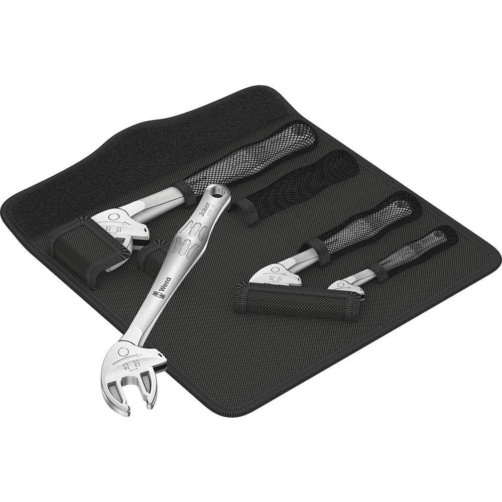 Image of Wera 4 Piece 6004 Joker Self Setting Adjustable Spanner Set