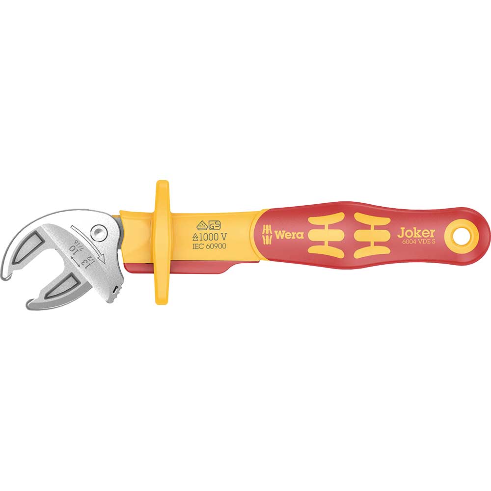 Wera Joker 6004 VDE Insulated Self Setting Adjustable Spanner 155mm