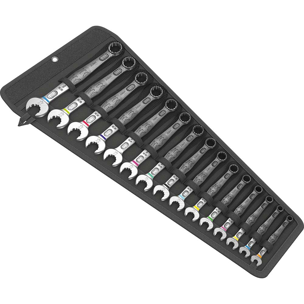 Image of Wera 15 Piece 6003 Joker Combination Spanner Wrench Set