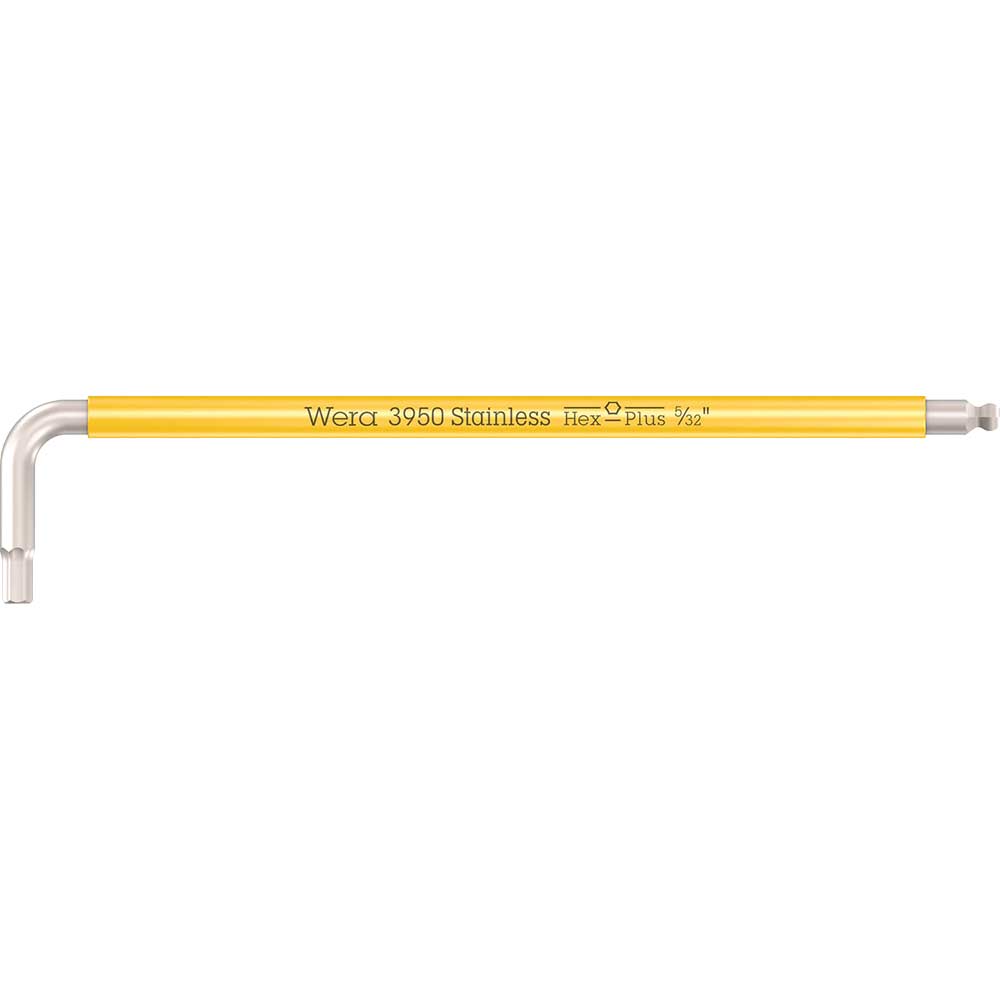 Wera 3950 SPKL Stainless Steel Multicolour Hex Key Imperial 5/32