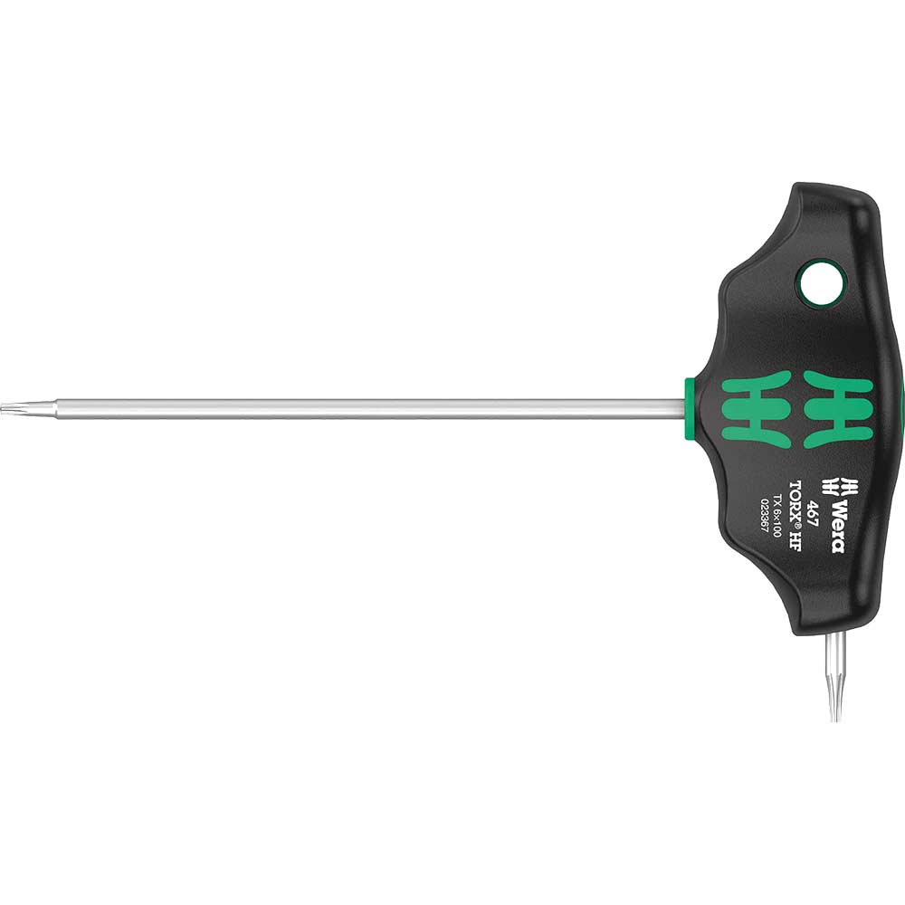 Wera 467 HF Holding Function T Handle Torx Screwdriver T6 100mm