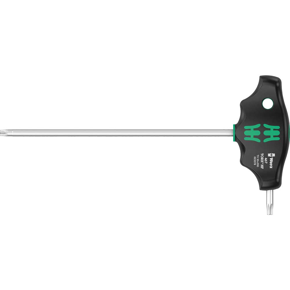 Wera 467 HF Holding Function T Handle Torx Screwdriver T30 200mm