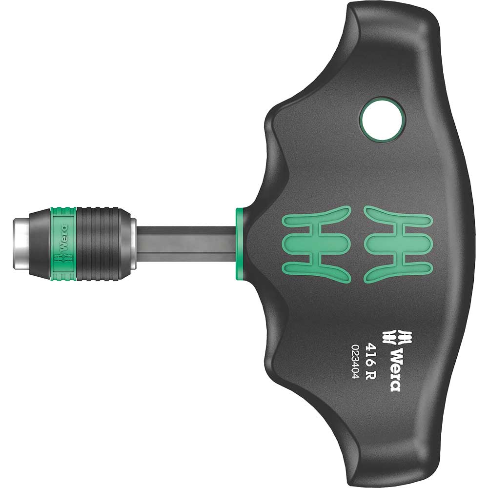 Image of Wera 416 R Rapidaptor Bit Holder T Handle Screwdriver