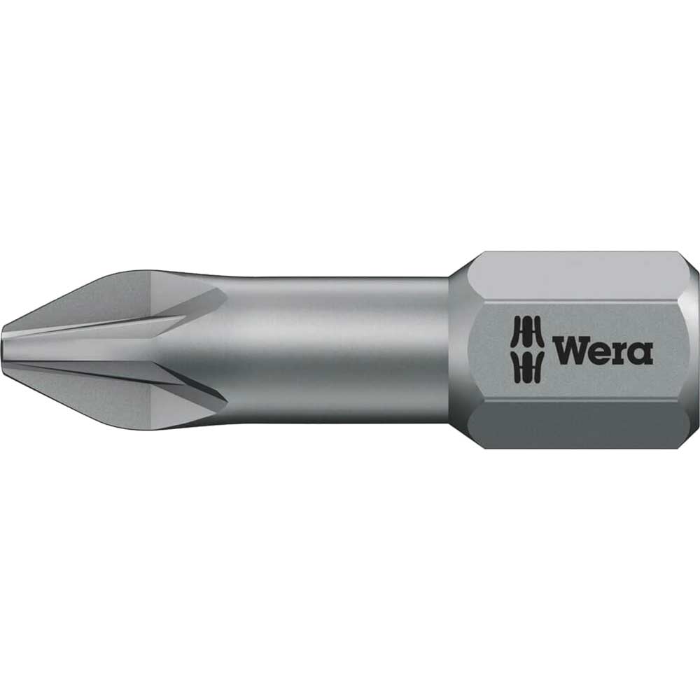 Image of Wera 855/1 TZ Pozi Screwdriver Bits PZ2 25mm Pack of 1