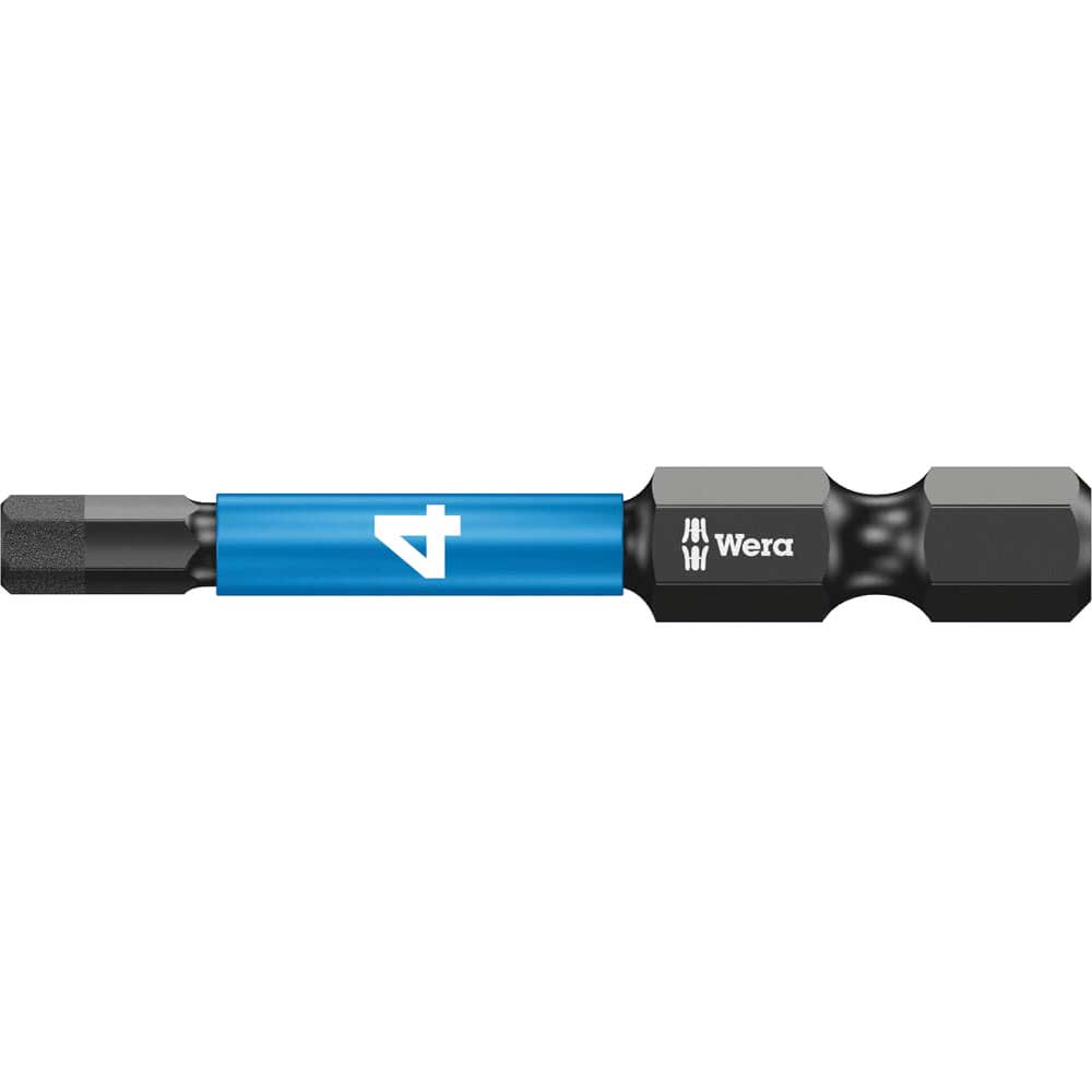 Wera 840/1 Impaktor Hexagon Screwdriver Bits 4mm 50mm Pack of 5