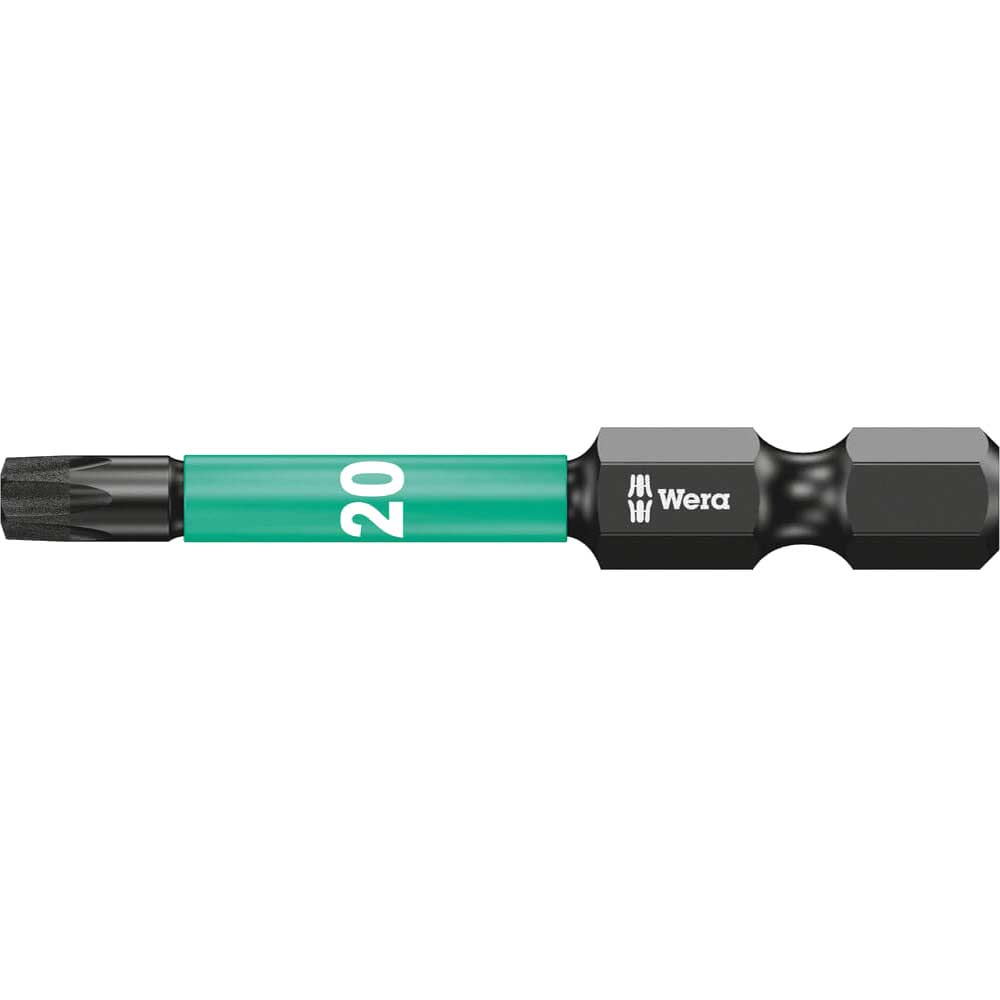 Wera 867/1 Impaktor Torx Screwdriver Bits T20 50mm Pack of 5