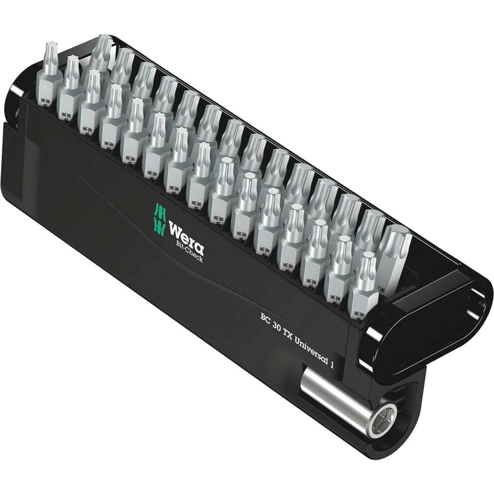 Image of Wera 30 Piece Bit-Check Torx Screwdriver Bit Set