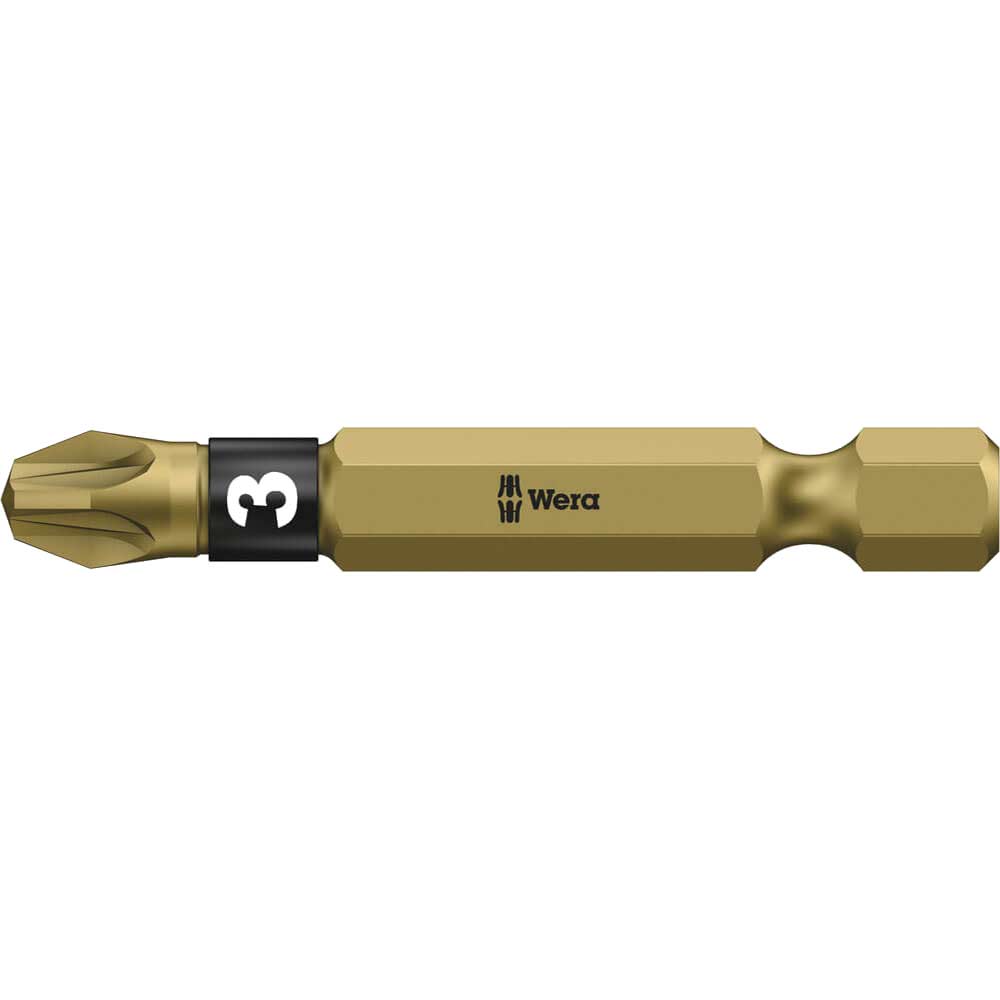Wera BiTorsion Extra Hard Pozi Screwdriver Bits PZ3 50mm Pack of 1