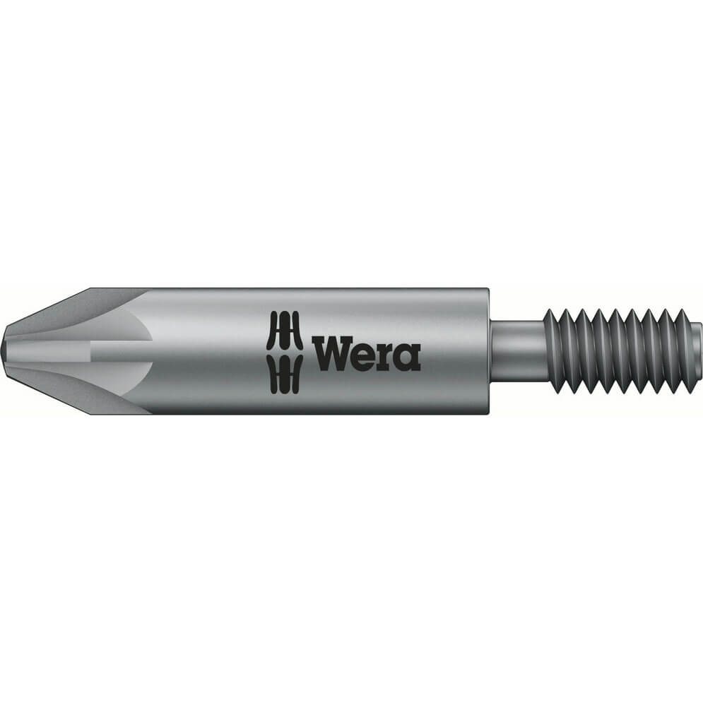 Image of Wera 855/11 M4 Threaded Drive Extra Tough Pozi Screwdriver Bits PZ2 33mm Pack of 1