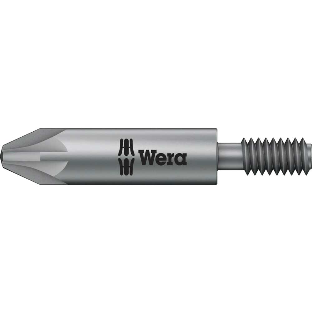 Wera 855/11 M4 Threaded Drive Extra Tough Pozi Screwdriver Bits PZ2 33mm Pack of 1