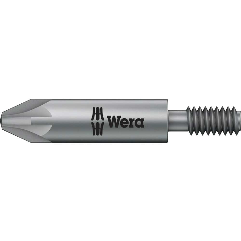 Image of Wera 855/11 M4 Threaded Drive Extra Tough Pozi Screwdriver Bits PZ2 33mm Pack of 1