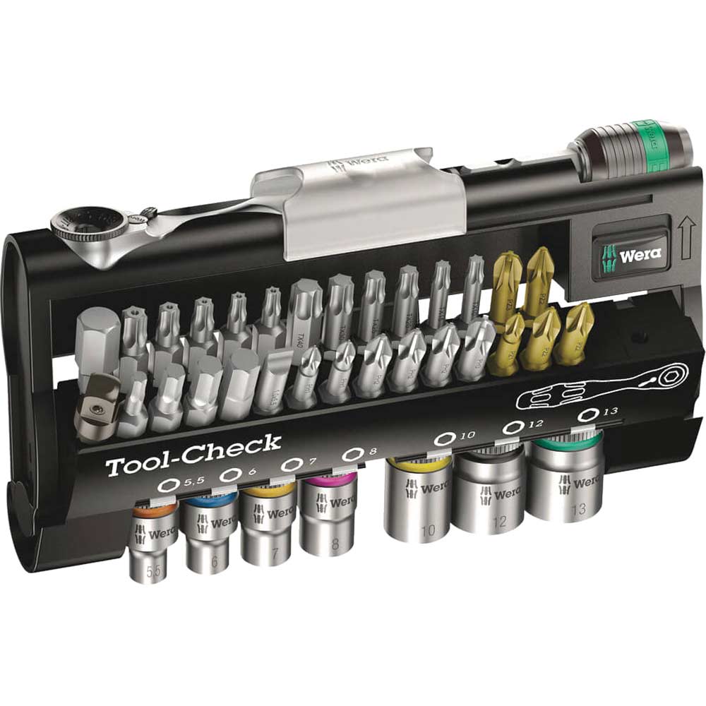 Wera 39 Piece Tool Check Screwdriver Bit and Socket Set