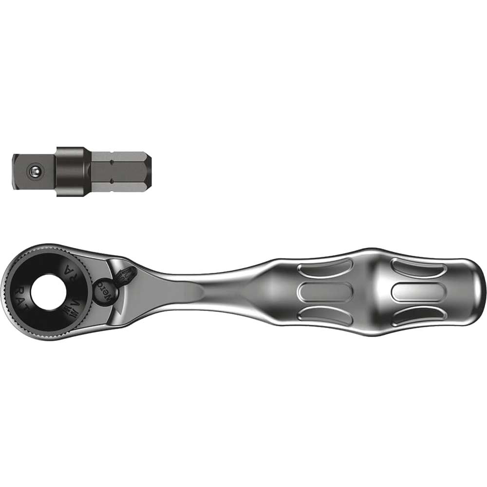 Image of Wera 8001 A Zyklop 1/4" Hex Drive Mini Ratchet Bit Driver 1/4"