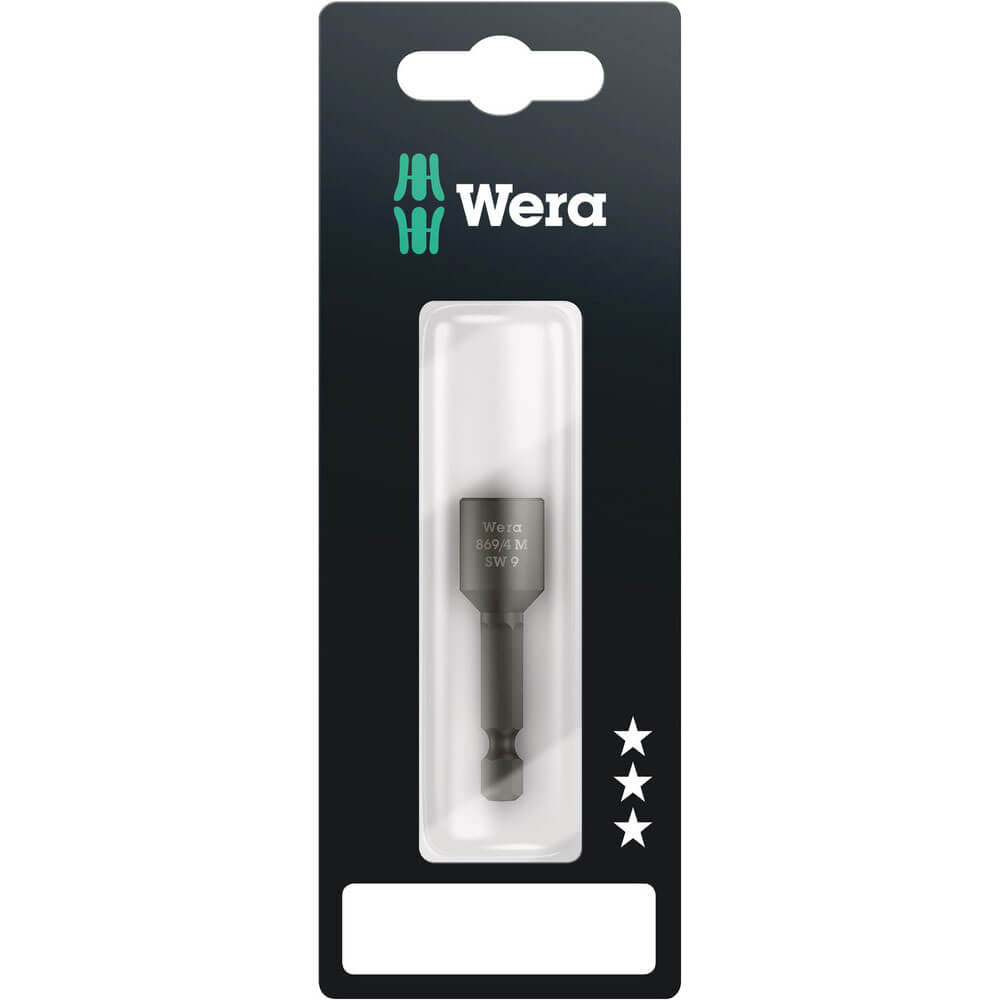Image of Wera 869/4M SB Magnetic Impact Nut Setter 9mm