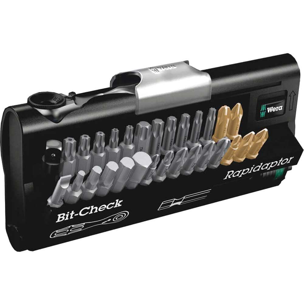 Image of Wera Mini 1 Zyklop 28 Piece Mini Screwdriver Bit Set and Ratchet