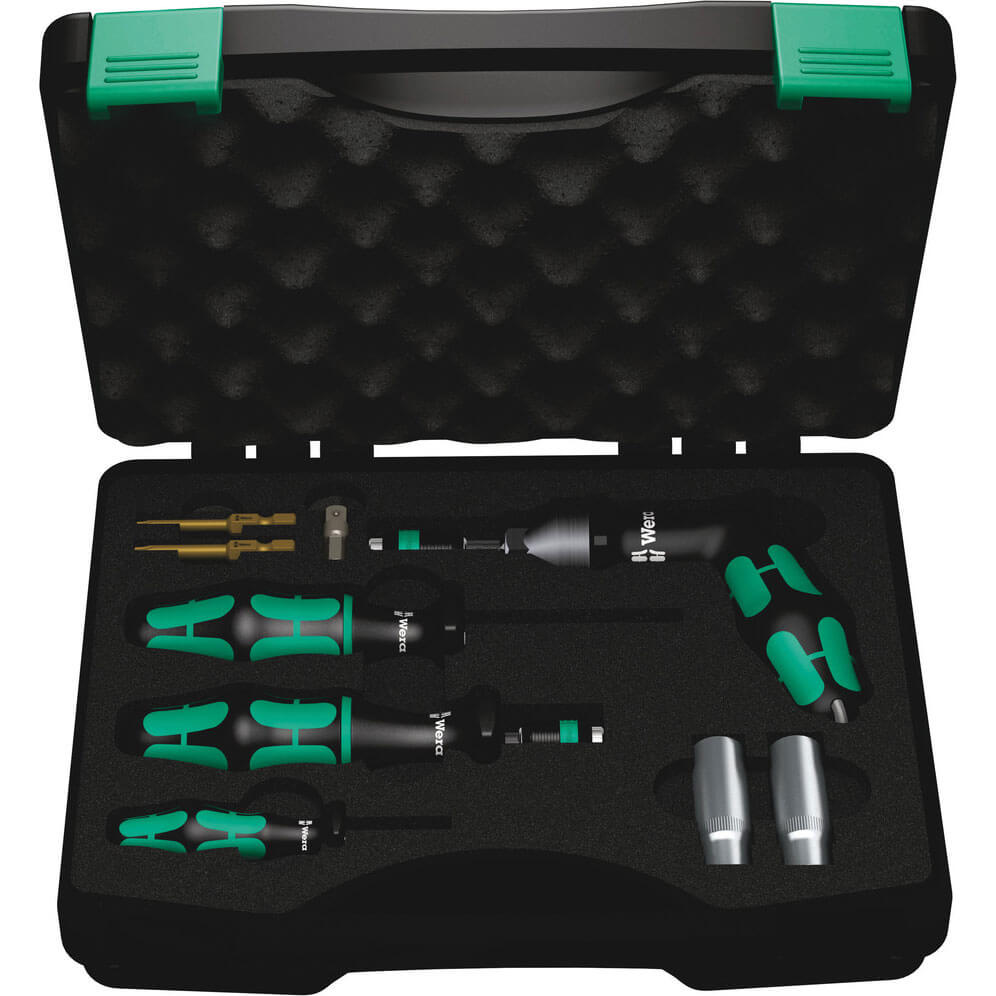 Wera 7443/61/9 Tyre Pressure Control System Assembly Tool Kit
