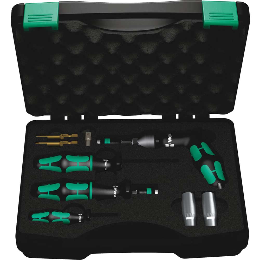 Wera 7443/61/9 Tyre Pressure Control System Assembly Tool Kit