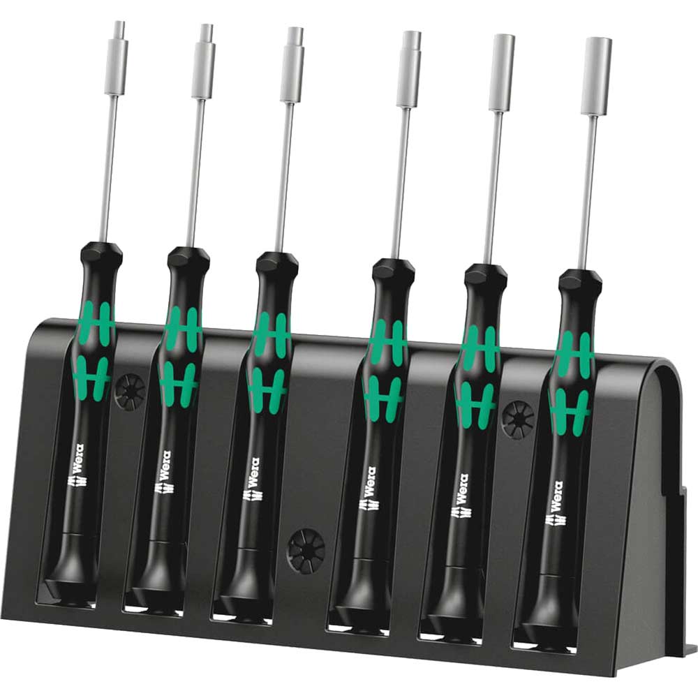 Image of Wera 6 Piece 2069/6 Nutspinner Screwdriver Set