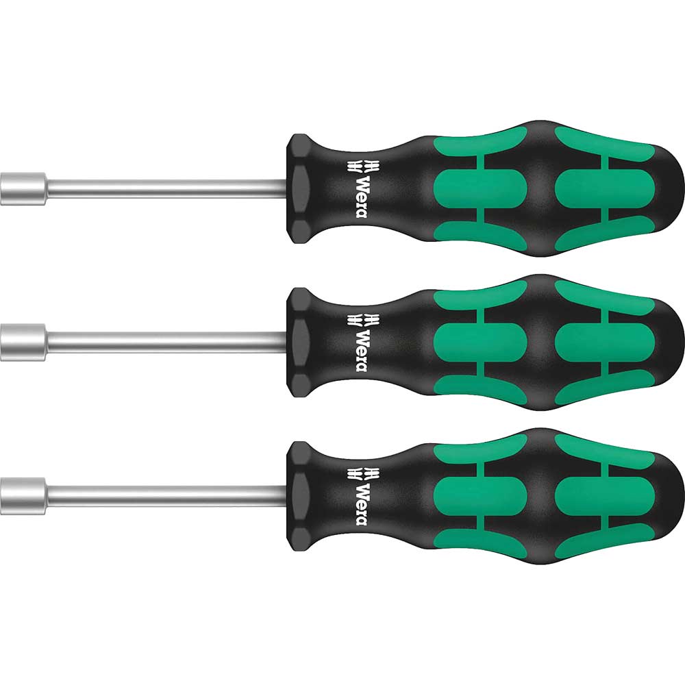 Image of Wera 3 Piece 395 H0/3 Sanitary Nutspinner Set