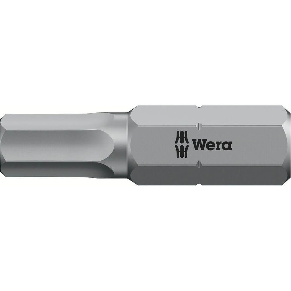 Image of Wera 840/1Z Extra Hex Imperial Screwdriver Bit 5/32 25mm Pack of 1
