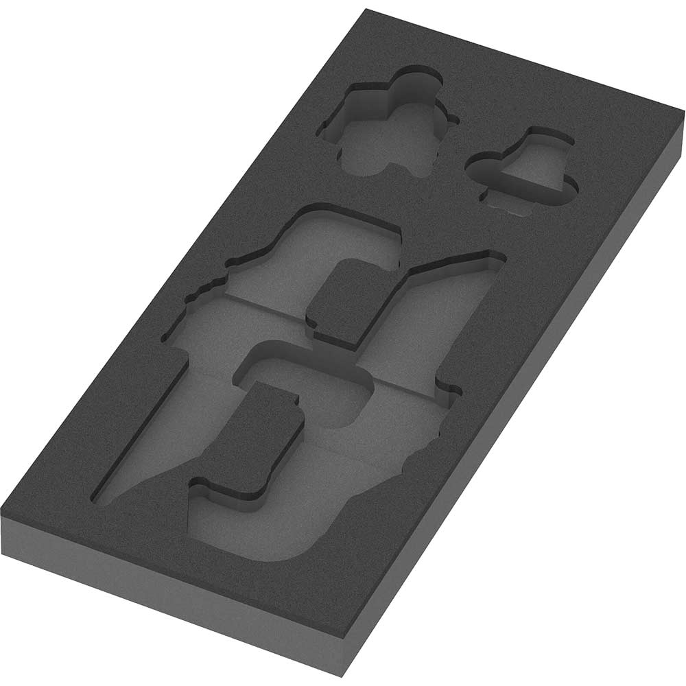 Image of Wera Empty Foam Insert Tray for 9740 L Key and Tape Measure Set