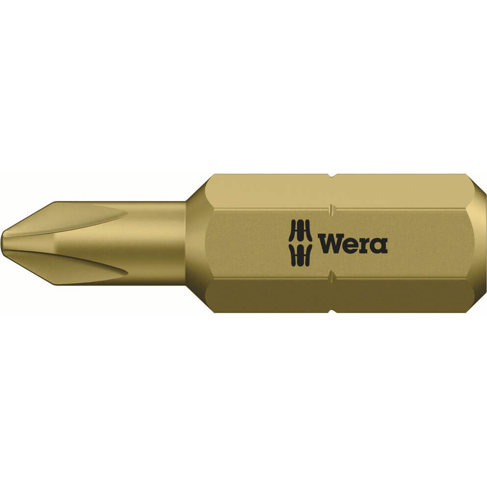 Image of Wera 851/1 RH Extra Hard Reduced Shank Phillips Screwdriver Bits PH2 25mm Pack of 1