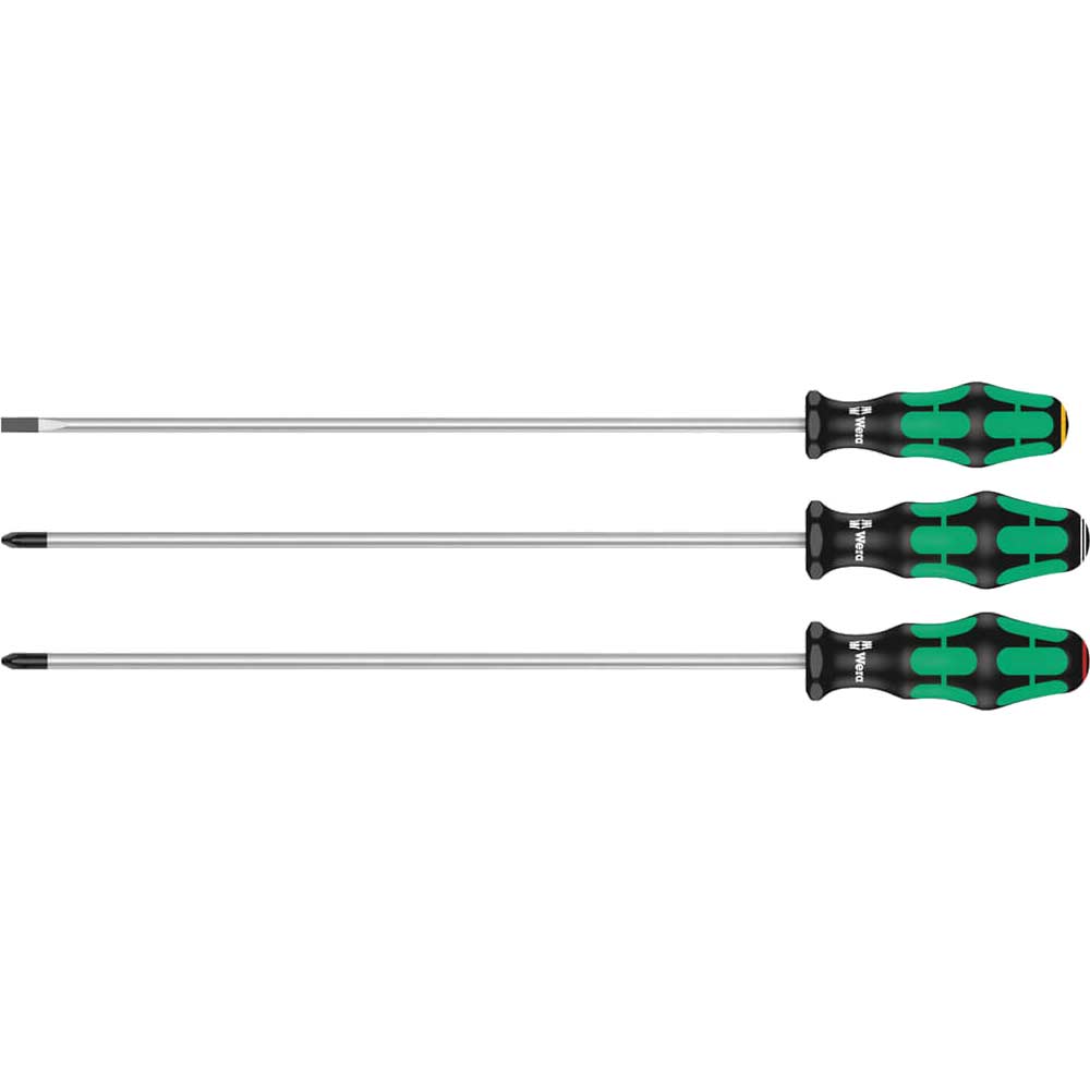 Wera 3 Piece Kraftform Long Series Screwdriver Set