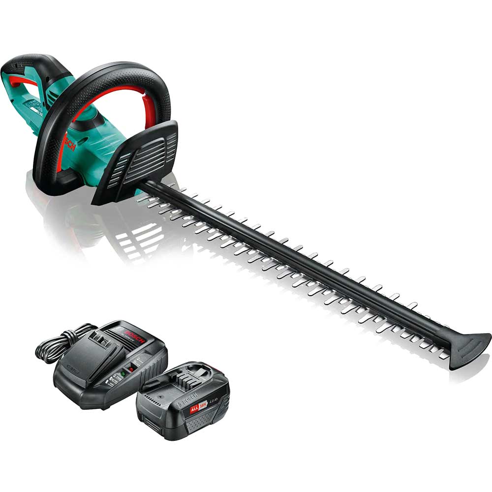 Image of Bosch AHS 50-20 LI 18v Cordless Hedge Trimmer 500mm 1 x 4ah Li-ion Charger