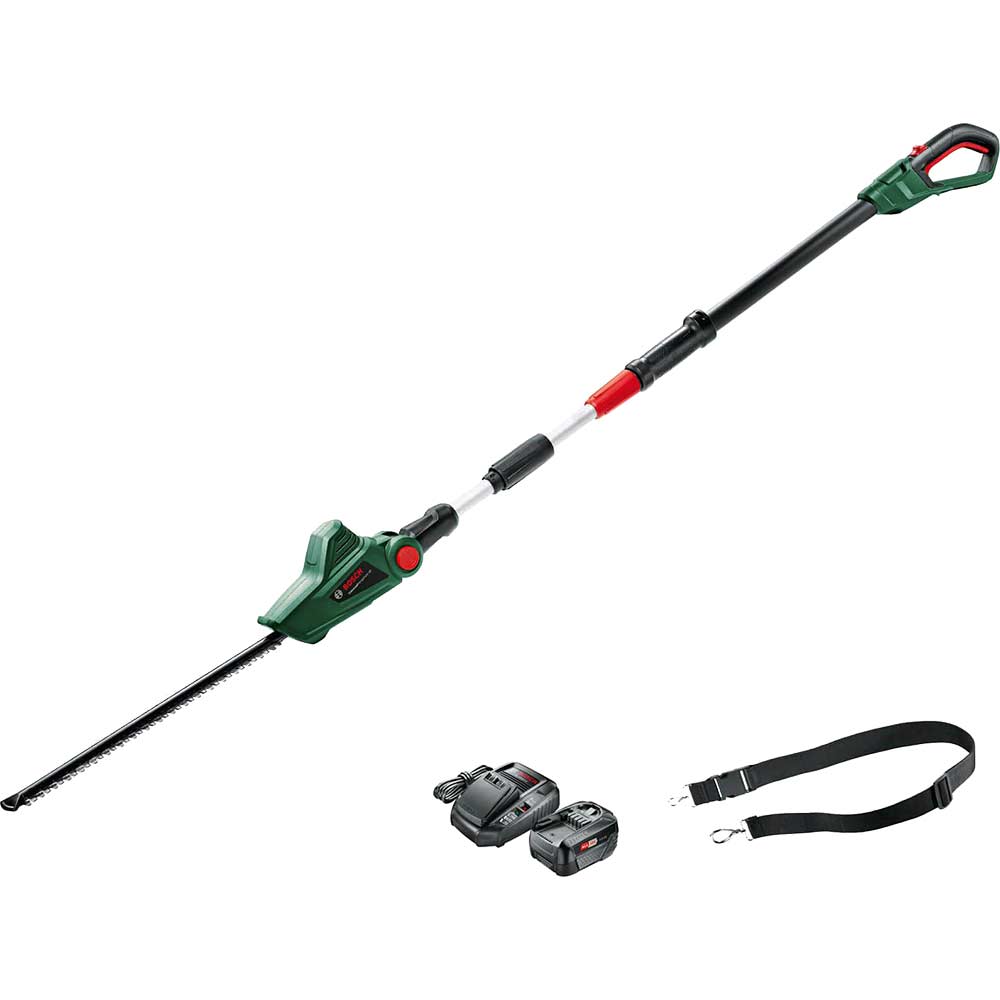 Photos - Lawn Mower Bosch UNIVERSALHEDGEPOLE P4A 18v Cordless Telescopic Pole Hedge Trimmer 43 