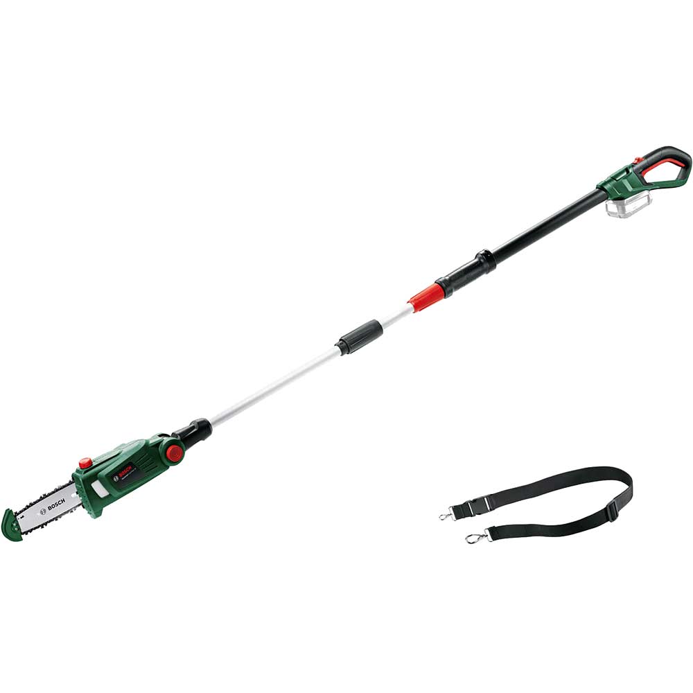 Bosch UNIVERSALCHAINPOLE P4A 18v Cordless Telescopic Pole Tree Pruner 200mm No Batteries No Battery Charger