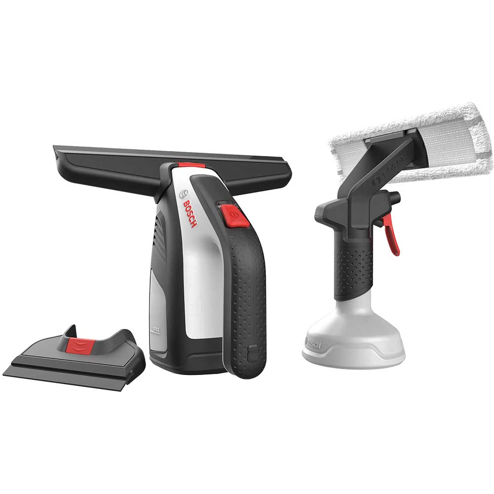 Bosch GLASSVAC 3.6v Cordless Window Cleaner Vacuum 1 x 1.5ah Integrated Li-ion Battery Charger