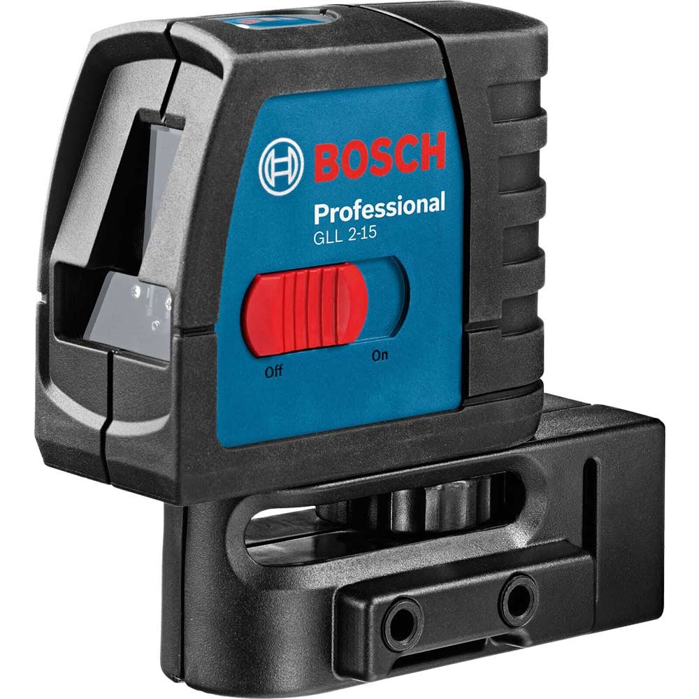 Bosch Gll 2 15 Cross Line Laser Level And Bm3 Wall Mount Laser