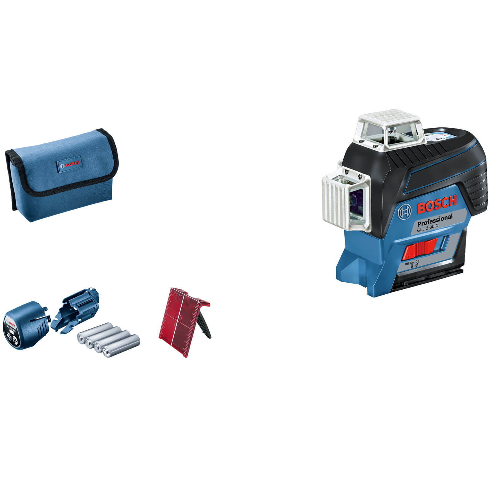 Image of Bosch GLL 3-80 C 12v Cordless Connected Line Laser Level No Batteries No Charger No Case