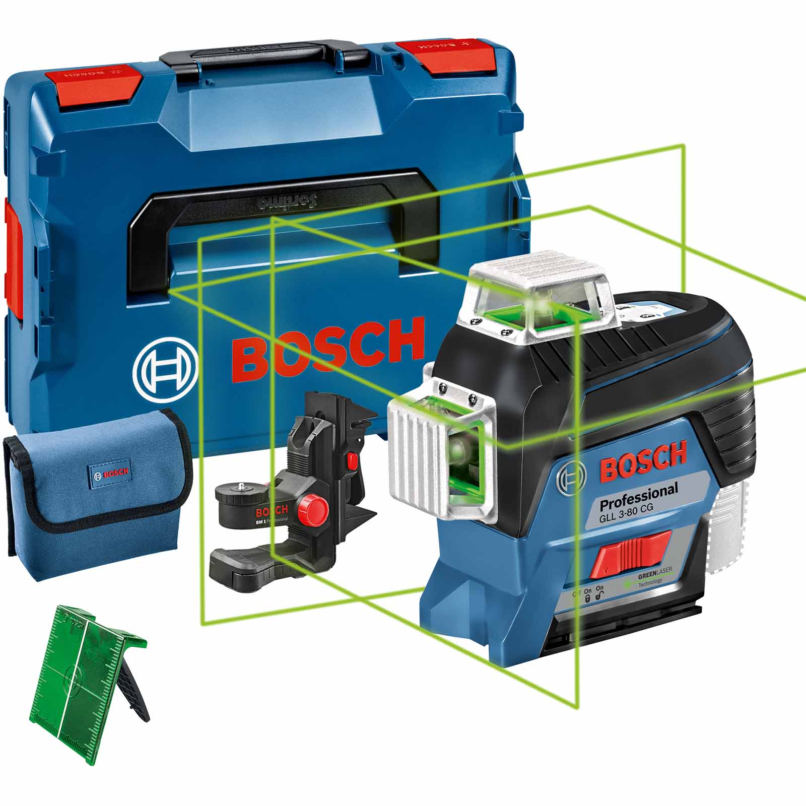Bosch GLL 3-80 CG 12v Cordless Connected Green Line Laser Level No Batteries No Charger Case