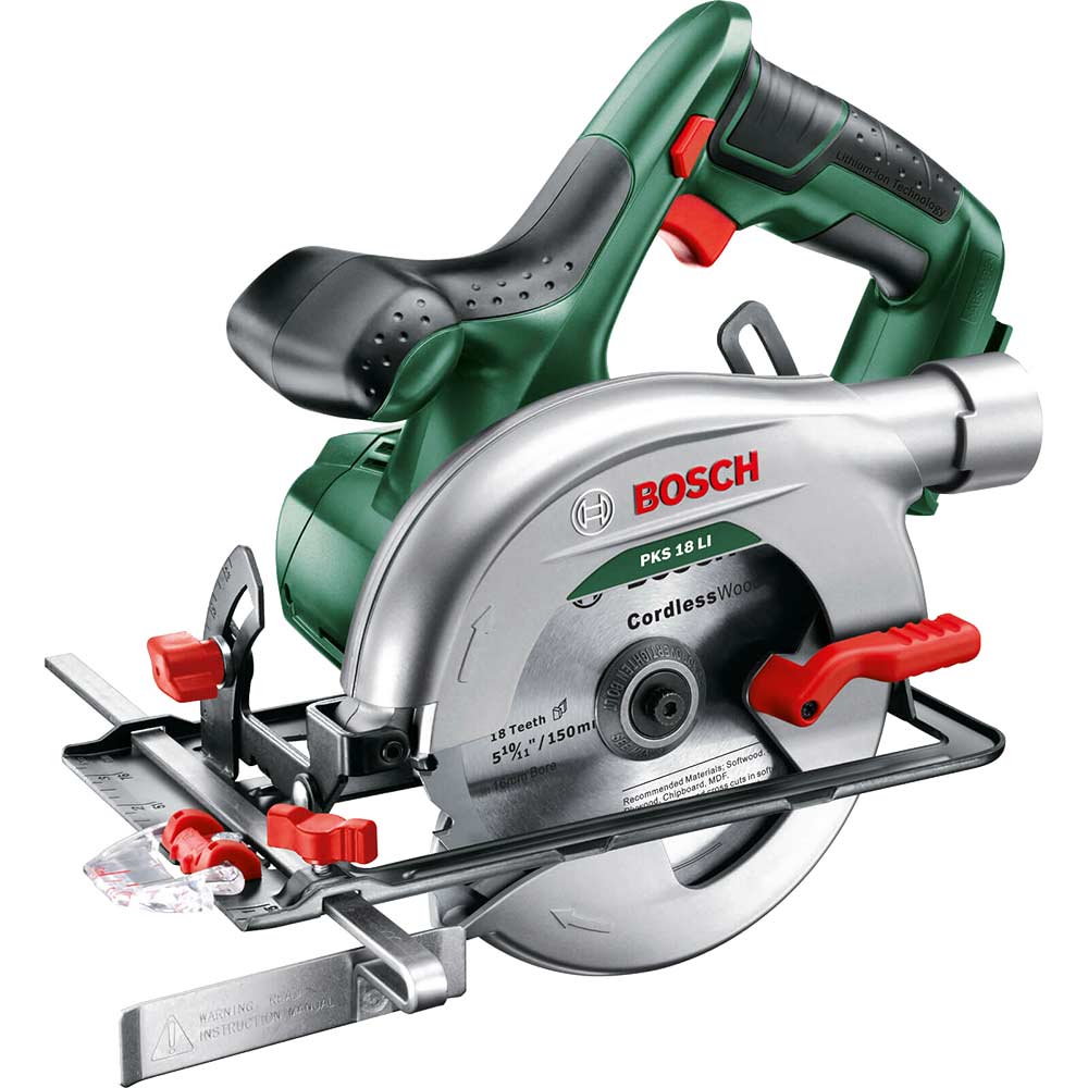 Image of Bosch PKS 18 LI 18v Cordless Circular Saw 150mm No Batteries No Charger No Case