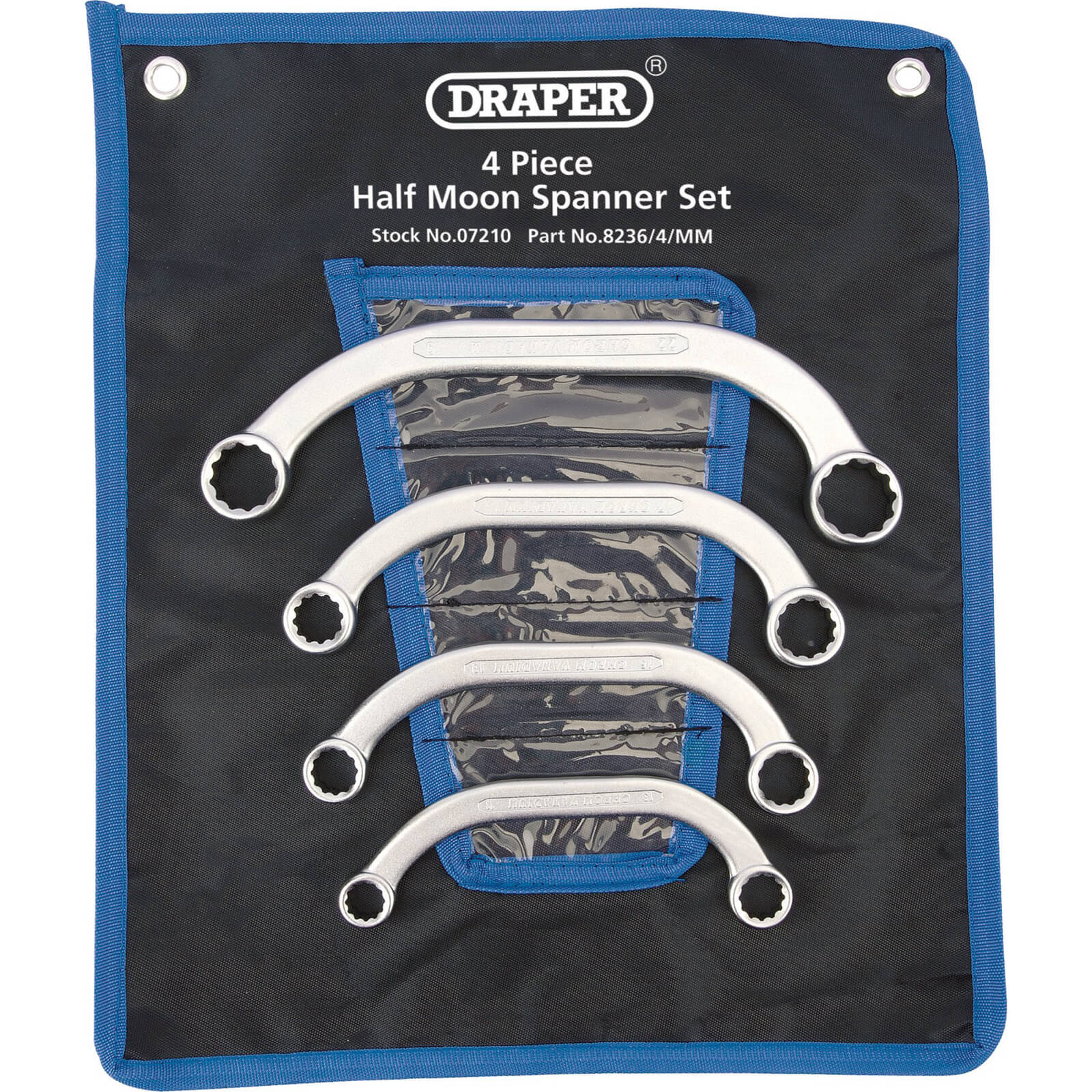 Image of Draper 4 Piece Ring Obstruction Spanner Set Metric