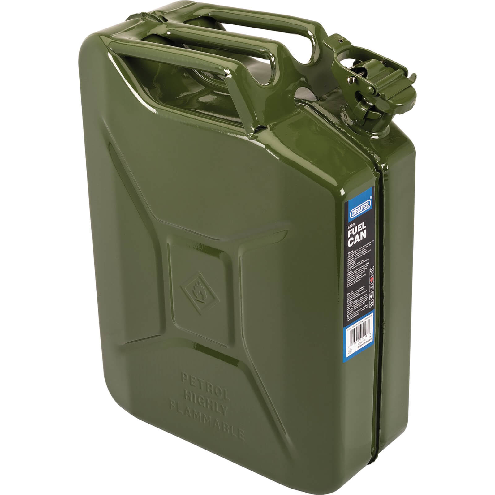Image of Draper Steel Jerry Can 20l Green
