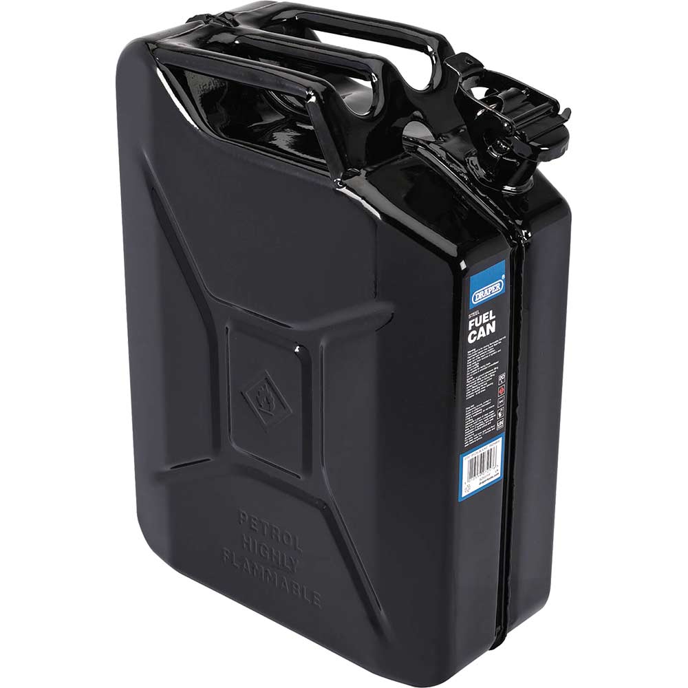 Image of Draper Steel Jerry Can 20l Black