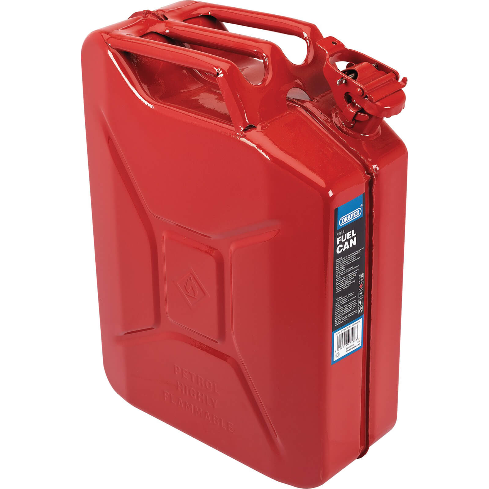 Image of Draper Steel Jerry Can 20l Red