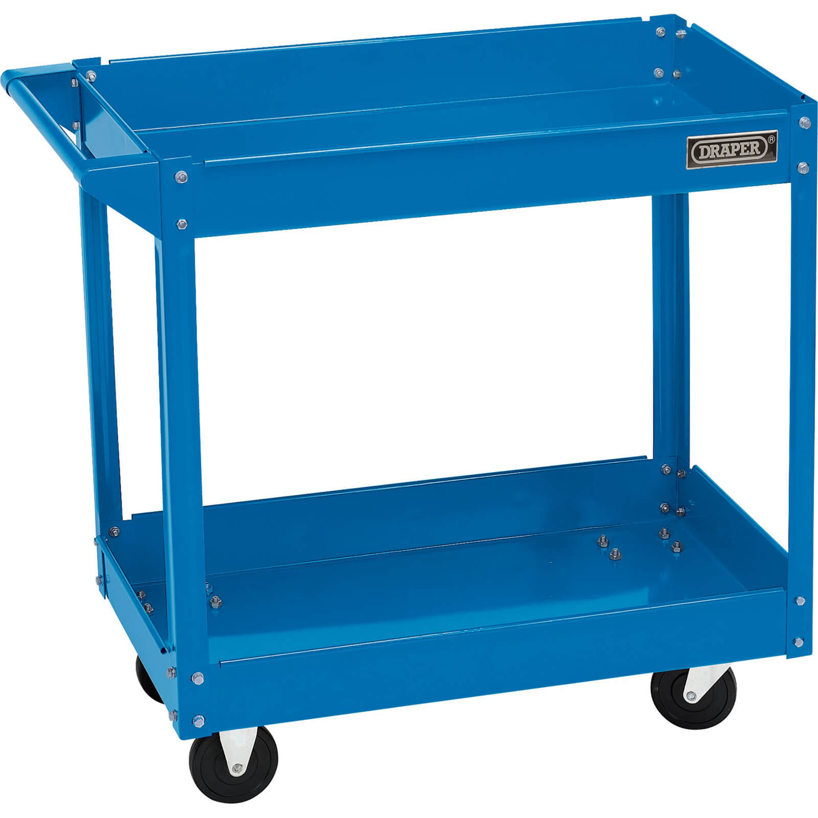 Image of Draper 2 Shelf Trolley Blue