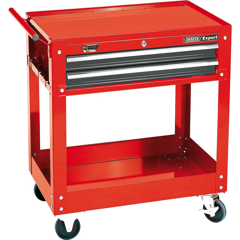 Draper Expert 2 Shelf Trolley Red